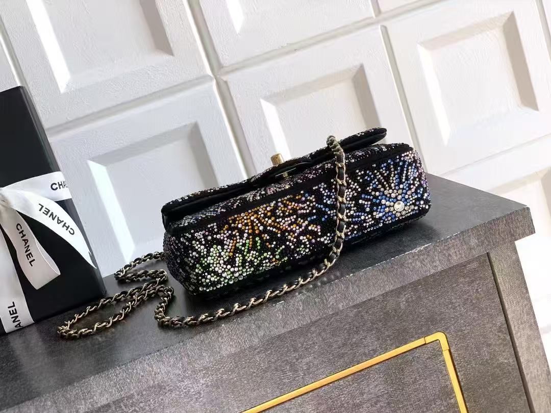 Chanel Starry Sky Diamond Inlay Flat Bag CF6171 Chanel Starry Sky Diamond Inlay Flat Bag CF6171