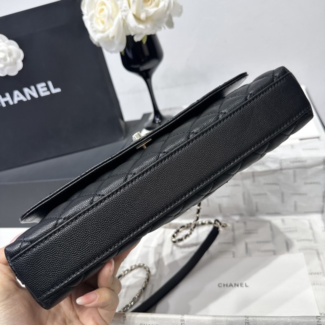 Chanel Maxi Flap Bag With Top Handle AS6091 black& wine red