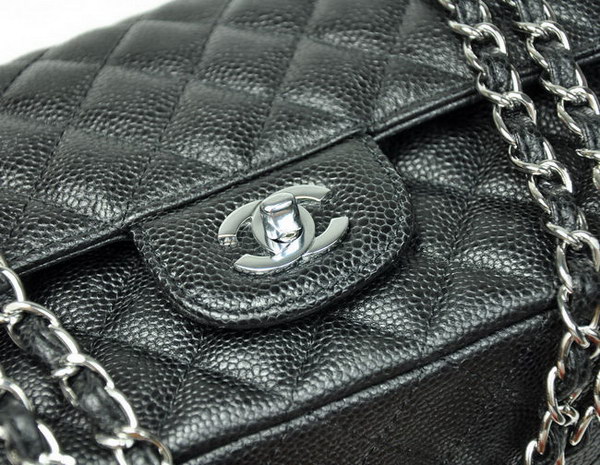 Chanel 2.55 Quilted Flap Bag 1112 Black with Silver Hardware Chanel 2.55 Quilted Flap Bag 1112 Black with Silver Hardware