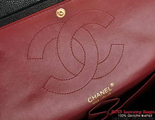Chanel Jumbo Quilted Classic Cannage Patterns Flap Bag A58600 Black Gold Chanel Jumbo Quilted Classic Cannage Patterns Flap Bag A58600 Black Gold