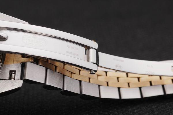 Rolex Datejust Mechanism Golden&White Women Watch-RD2457 Rolex Datejust Mechanism Golden&White Women Watch-RD2457